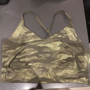 • aerie • Real Me Strappy Back Sports Bra in Camo
